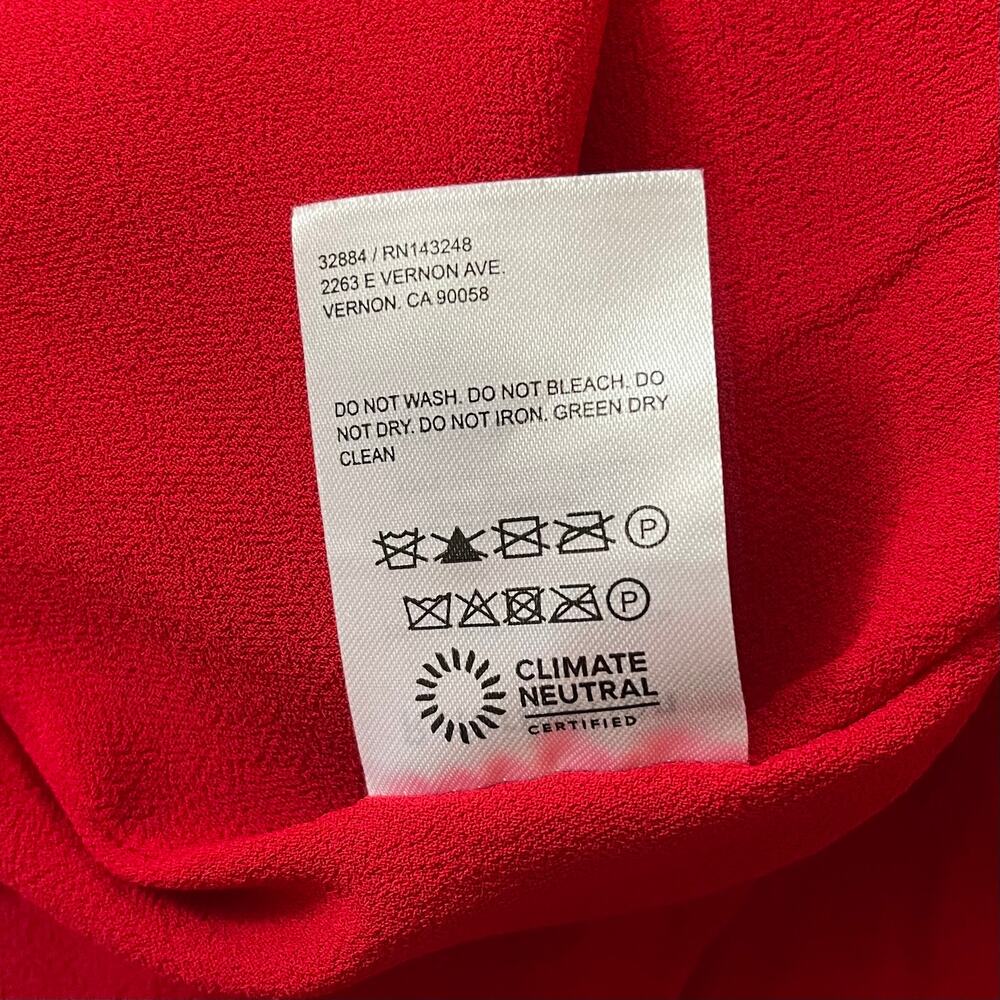 Reformation Kourtney Dress - Red - Midi Dress - Strappy - Size 12 - Picture 9 of 9